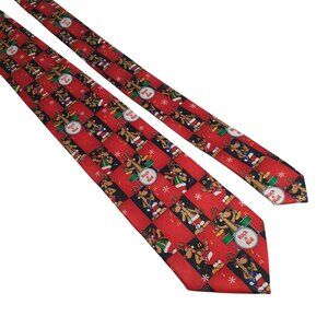 Vintage Hallmark Yule TIE Greetings Rock Roll Reindeer Drummer Guitar Christmas